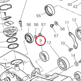 Roulement 17X40X12 70240401B — réf. 70240401B | Ducati Store