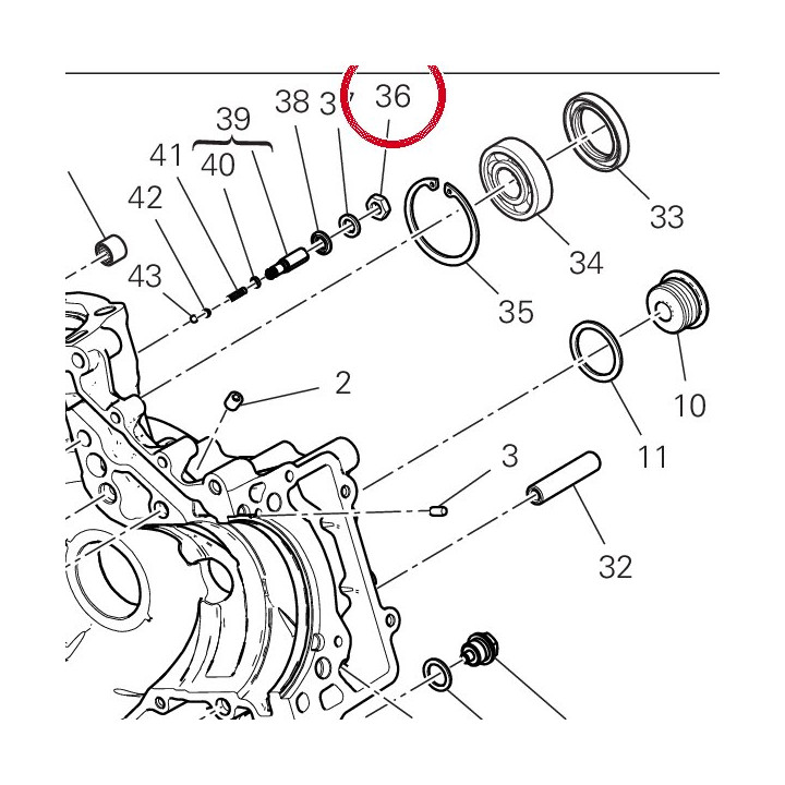 Ecrou 74710151A — réf. 74710151A | Ducati Store