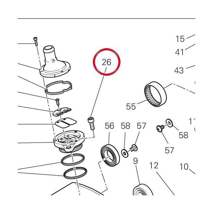 Vis tcei M6X16 77150658B — réf. 77150658B | Ducati Store