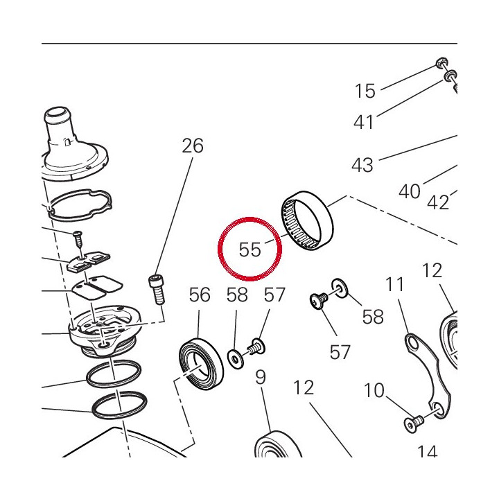 Douille à aiguilles — réf. 70242211A | Ducati Store