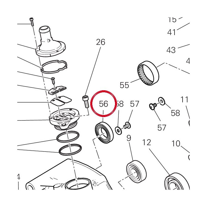 Roulement à billes 70250412A — réf. 70250412A | Ducati Store