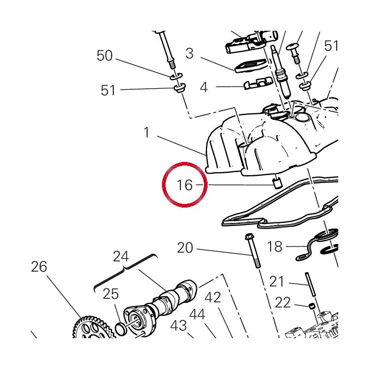 Goujon de référence — réf. 71111601A | Ducati Store