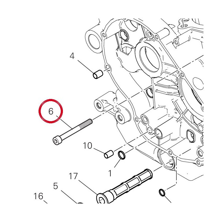Vis tcei M8X75 77151368B — réf. 77151368B | Ducati Store