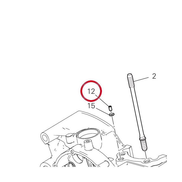 Goujon de référence — réf. 71111281A | Ducati Store