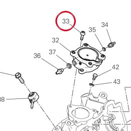 Vis tceif M6X20 77140677CH — réf. 77140677CH | Ducati Store