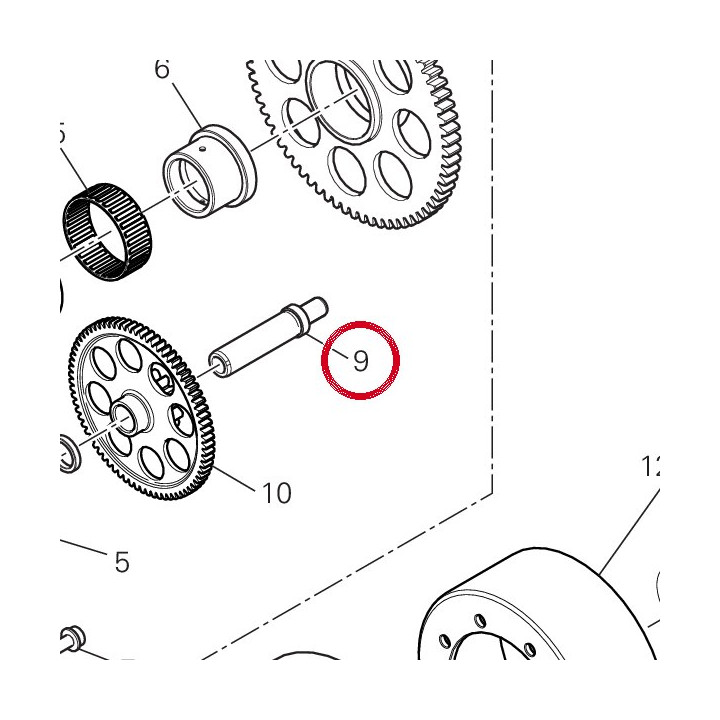 Pivot engranage 82113471A — réf. 82113471A | Ducati Store