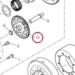 Engrenage intermediaire — réf. 176Z0021A | Ducati Store