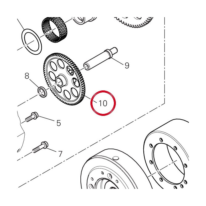 Engrenage intermediaire — réf. 176Z0021A | Ducati Store