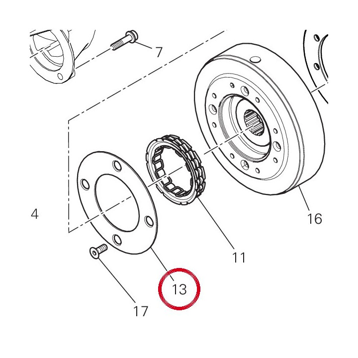 Disque roue libre 160Z0041A — réf. 160Z0041A | Ducati Store