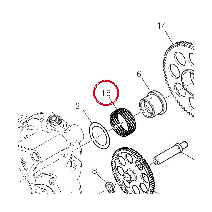 Roulement à aiguilles — réf. 70140031A | Ducati Store