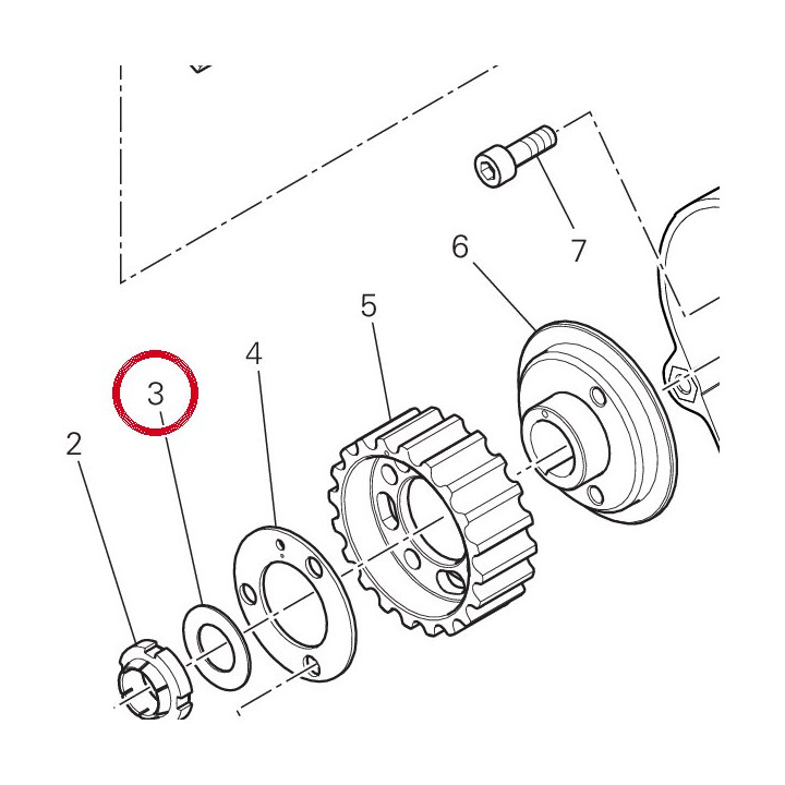 Rondelle 15,2X24X1 85211731A — réf. 85211731A | Ducati Store