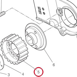 Poulie distribution — réf. 25510243A | Ducati Store