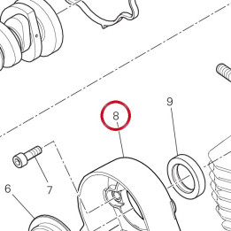 Couvercle courroie vertical — réf. 24511891A | Ducati Store