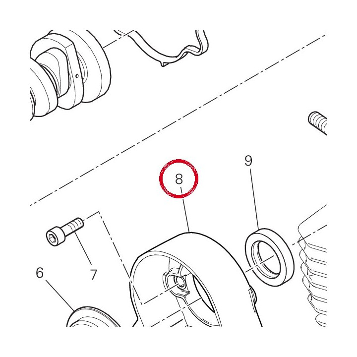 Couvercle courroie vertical — réf. 24511891A | Ducati Store