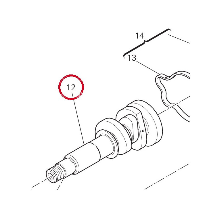 Arbre distribution culasse — réf. 14814921A | Ducati Store