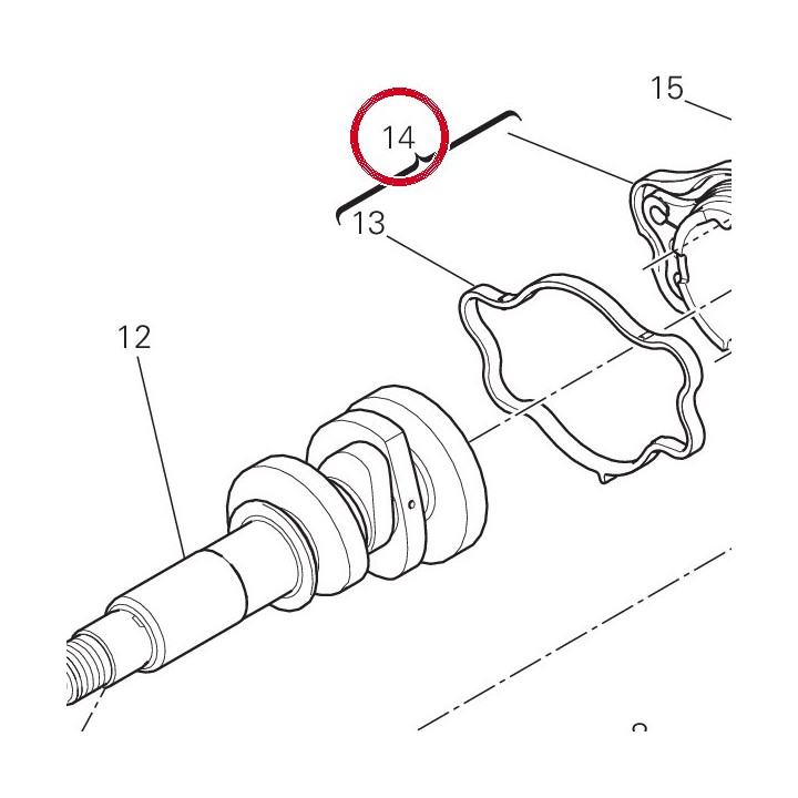 Flasque-Palier lateral — réf. 23520422A4 | Ducati Store