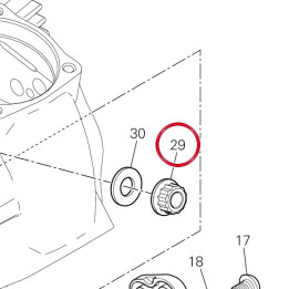 Écrou M10X1,5 74810501A — réf. 74810501A | Ducati Store