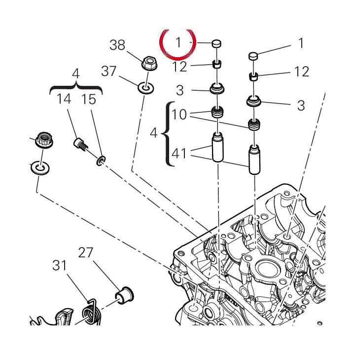 Réglage culbeteur ouverture — réf. 84010222A | Ducati Store
