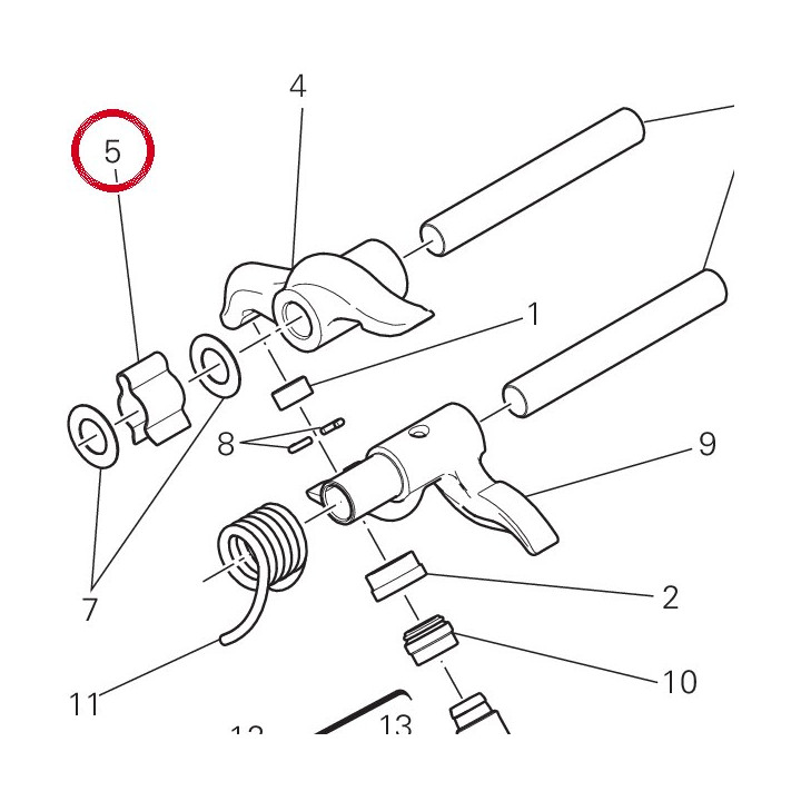 Ressort axe du culbuteurs — réf. 79912121A | Ducati Store