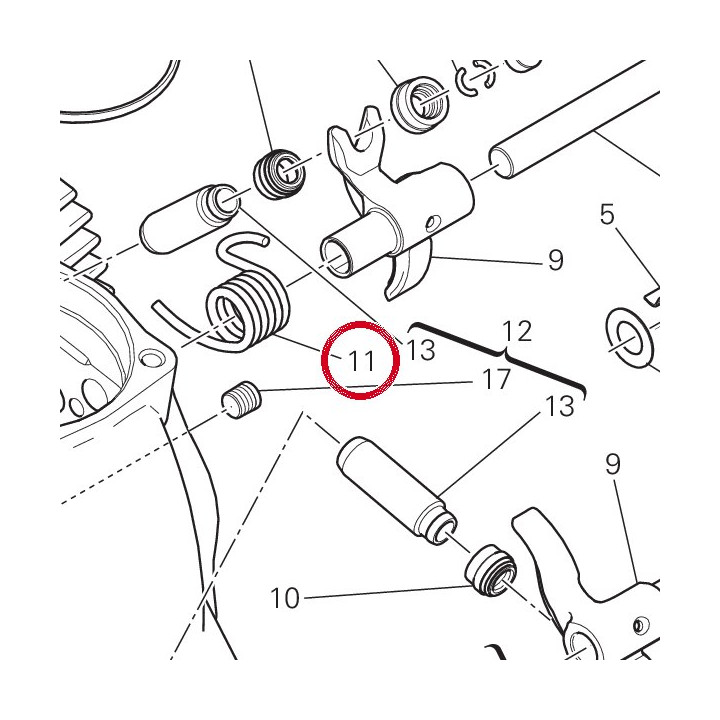 Ressort culbuteur fermeture — réf. 79915021A | Ducati Store