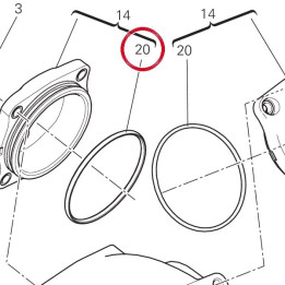 Joint torique 63.13X2.62 — réf. 88641381A | Ducati Store