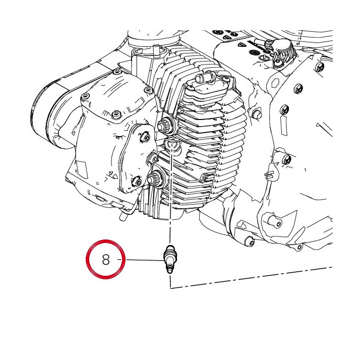 Bougie NGK Dcpr8E — réf. 67040351A | Ducati Store