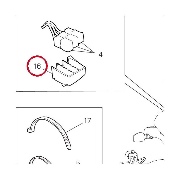 Tampon caoutchouc 86613701B — réf. 86613701B | Ducati Store