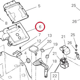 Rubber pad Ecu support V20B — réf. 86613691A | Ducati Store