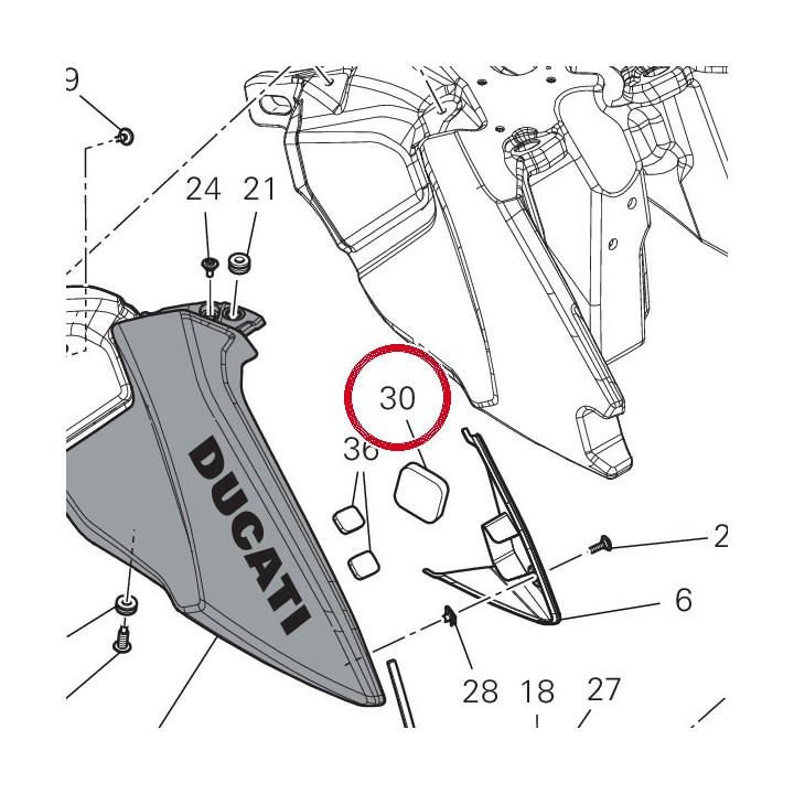 Tampon 86611861A — réf. 86611861A | Ducati Store