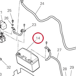 Batterie 39520381A — réf. 39520381A | Ducati Store