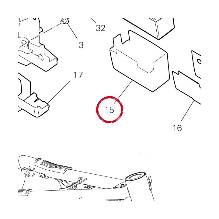 Support batterie 86613791C — réf. 86613791C | Ducati Store