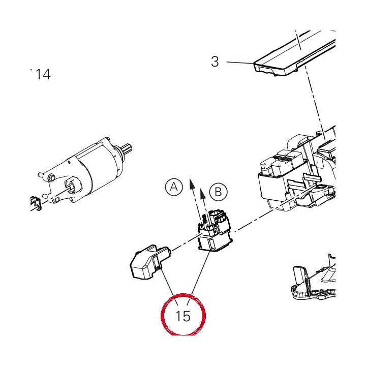 Relais démarrage 39740081B — réf. 39740081B | Ducati Store