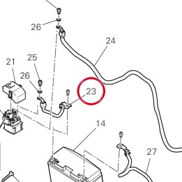 Câble positif 51411201A — réf. 51411201A | Ducati Store