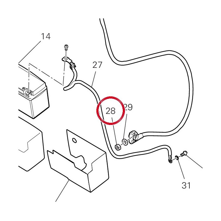 Écrou M6 75050051A — réf. 75050051A | Ducati Store