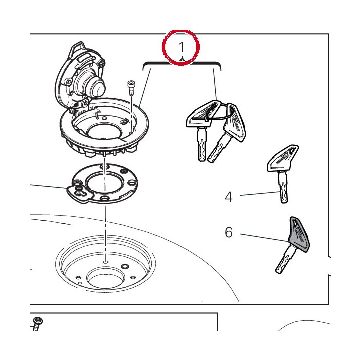 Bouchon de réservoir — réf. 89520481C | Ducati Store