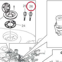 Clé vierge — réf. 59840291A | Ducati Store