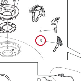 Clé avec transpondeur — réf. 59810201A | Ducati Store