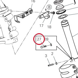 Vis tcei M8X30 77151278B — réf. 77151278B | Ducati Store