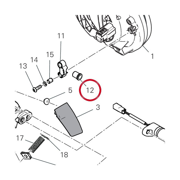 Entretoise 71011901A — réf. 71011901A | Ducati Store
