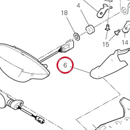 Support supérieur gauche — réf. 8291R171B | Ducati Store
