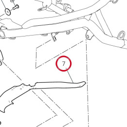Support supérieur droit — réf. 8291R341B | Ducati Store