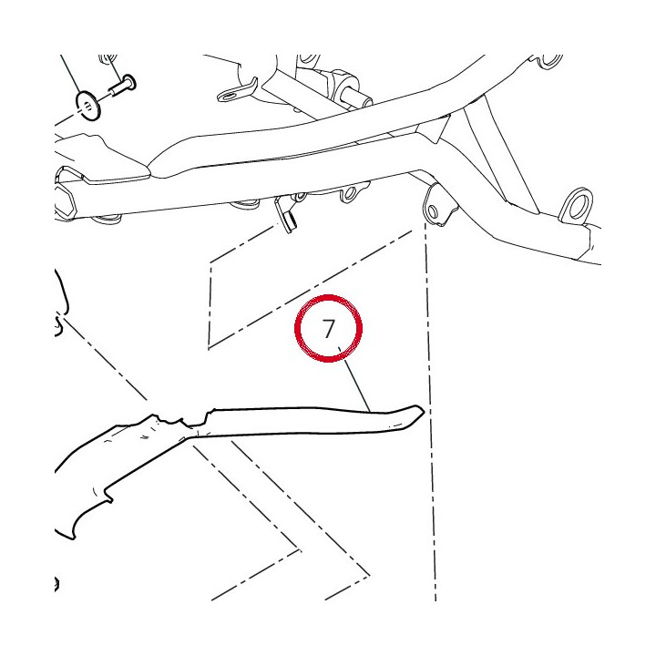 Support supérieur droit — réf. 8291R341B | Ducati Store