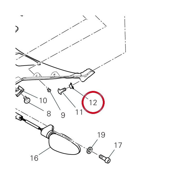 Entretoise 71614891AA — réf. 71614891AA | Ducati Store