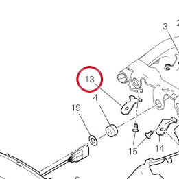 Bride gauche 8301N441AA — réf. 8301N441AA | Ducati Store
