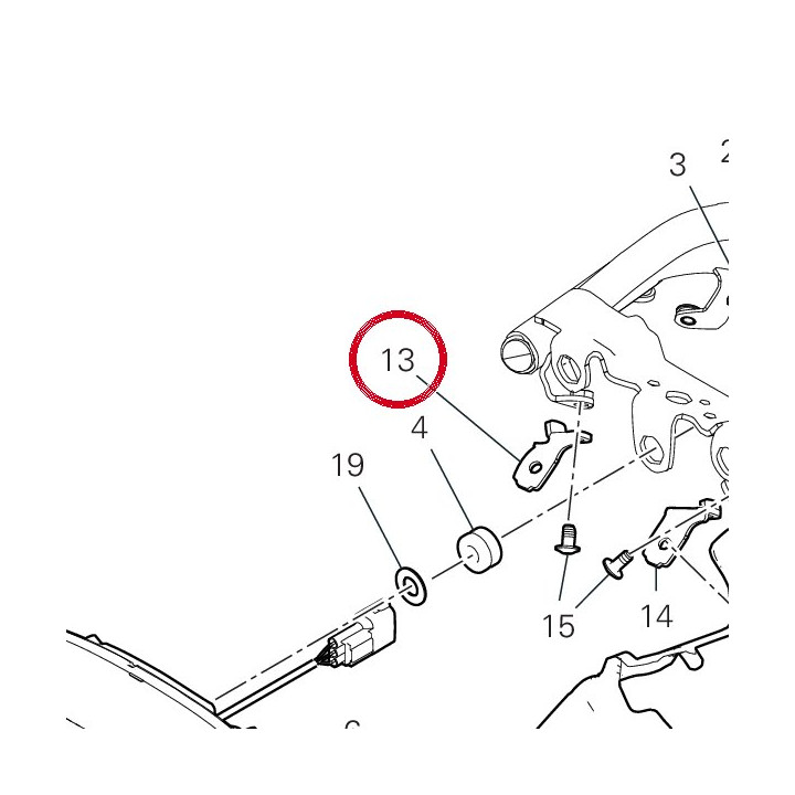 Bride gauche 8301N441AA — réf. 8301N441AA | Ducati Store