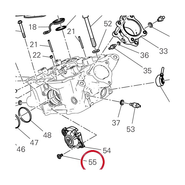 Vis M6X12 77240403CA — réf. 77240403CA | Ducati Store