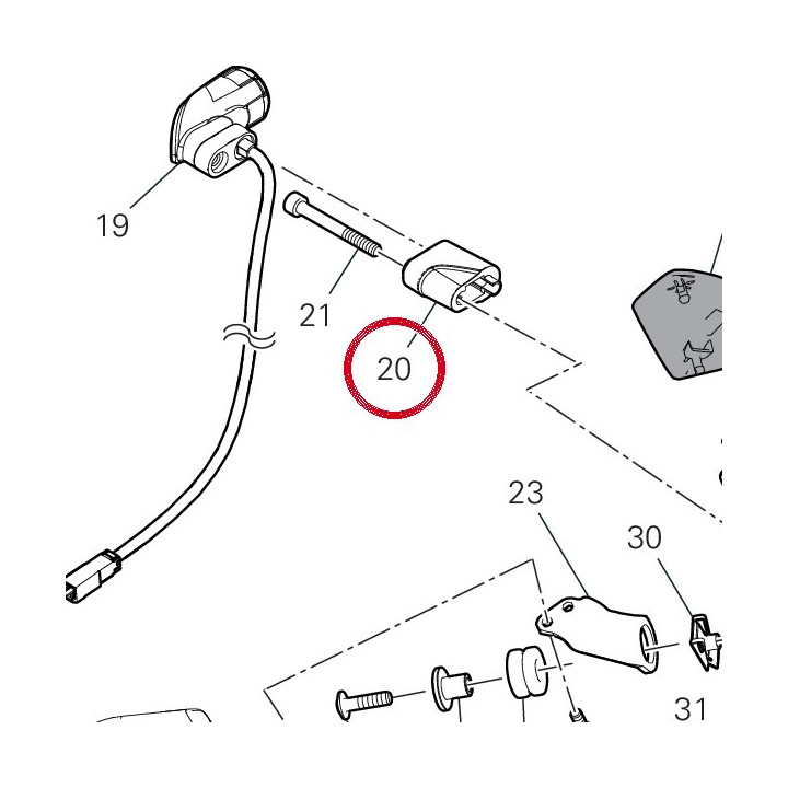 Entretoise 7131E371A — réf. 7131E371A | Ducati Store