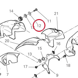 Rondelle 85213111AA — réf. 85213111AA | Ducati Store