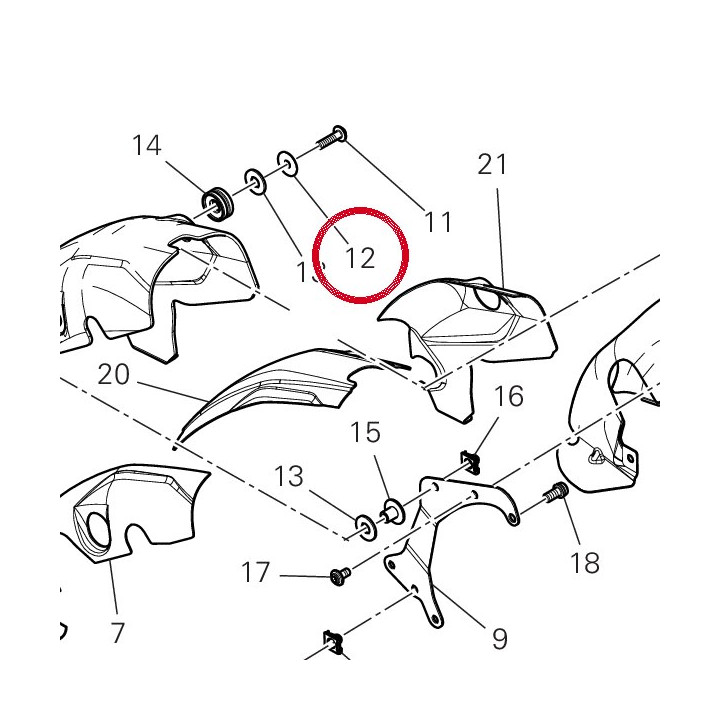 Rondelle 85213111AA — réf. 85213111AA | Ducati Store