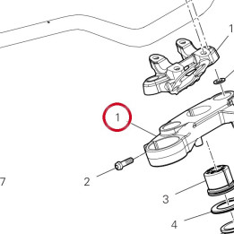 Tête de direction — réf. 34111951AA | Ducati Store